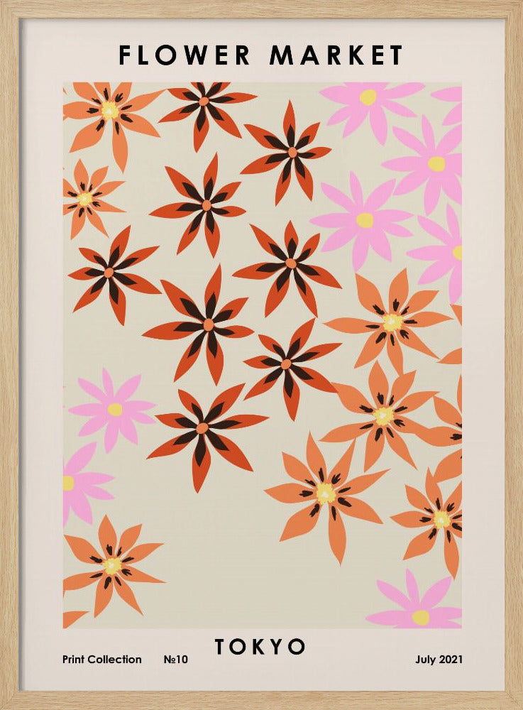 Flower Market Tokyo Poster