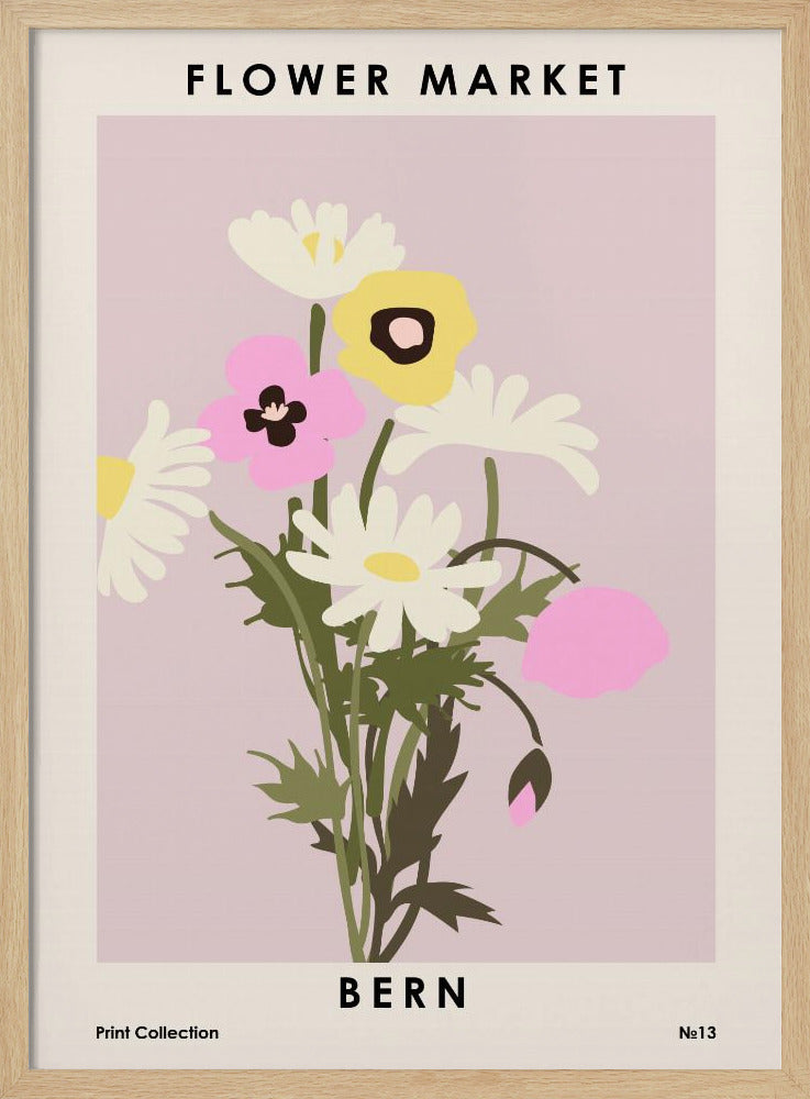 Flower Market Bern Poster