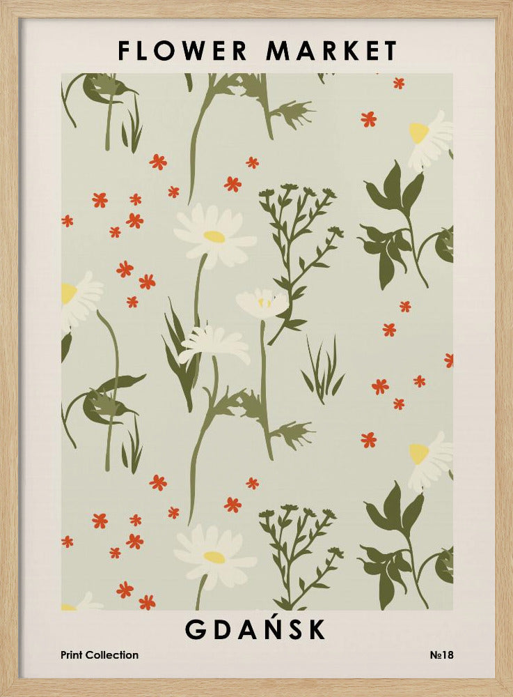 Flower Market Gdańsk Poster