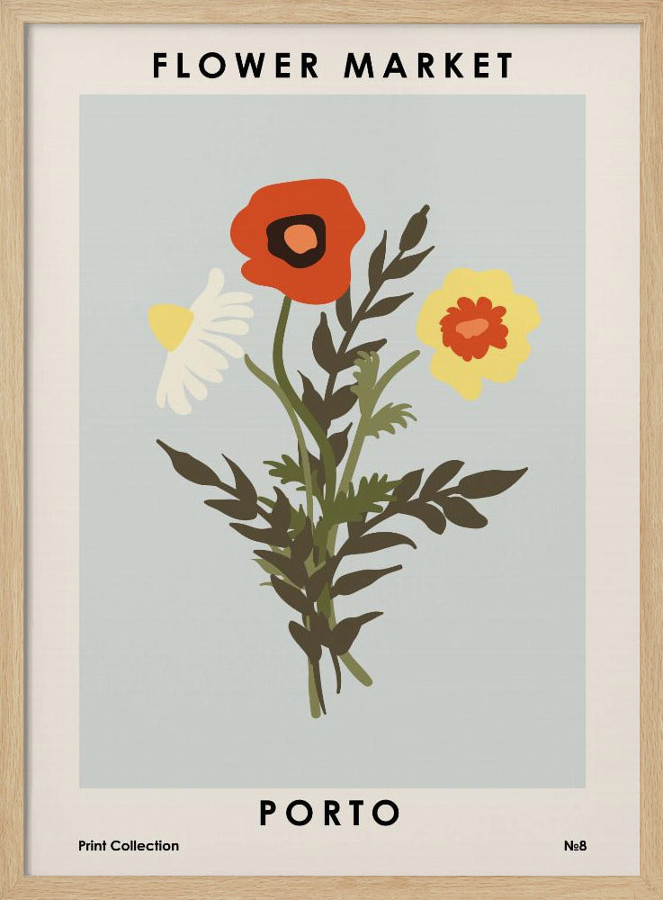 Flower Market Porto Poster