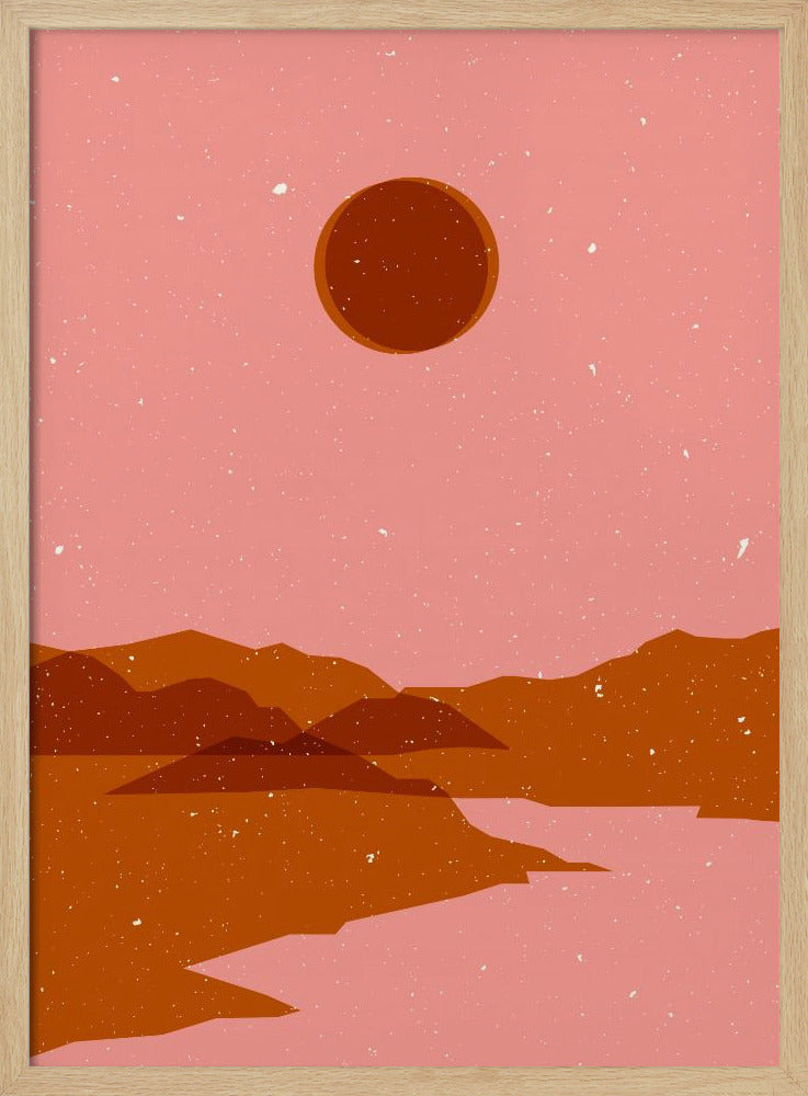 Moon  landscape Poster