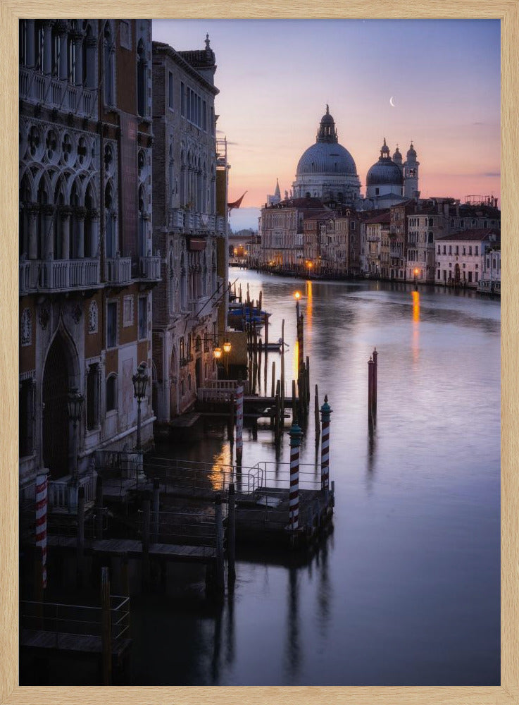 Venice, sunrise from the Academia bridge Poster