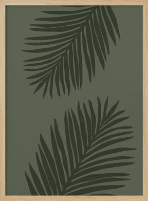 PALM LEAF 05 ALL GREEN Poster