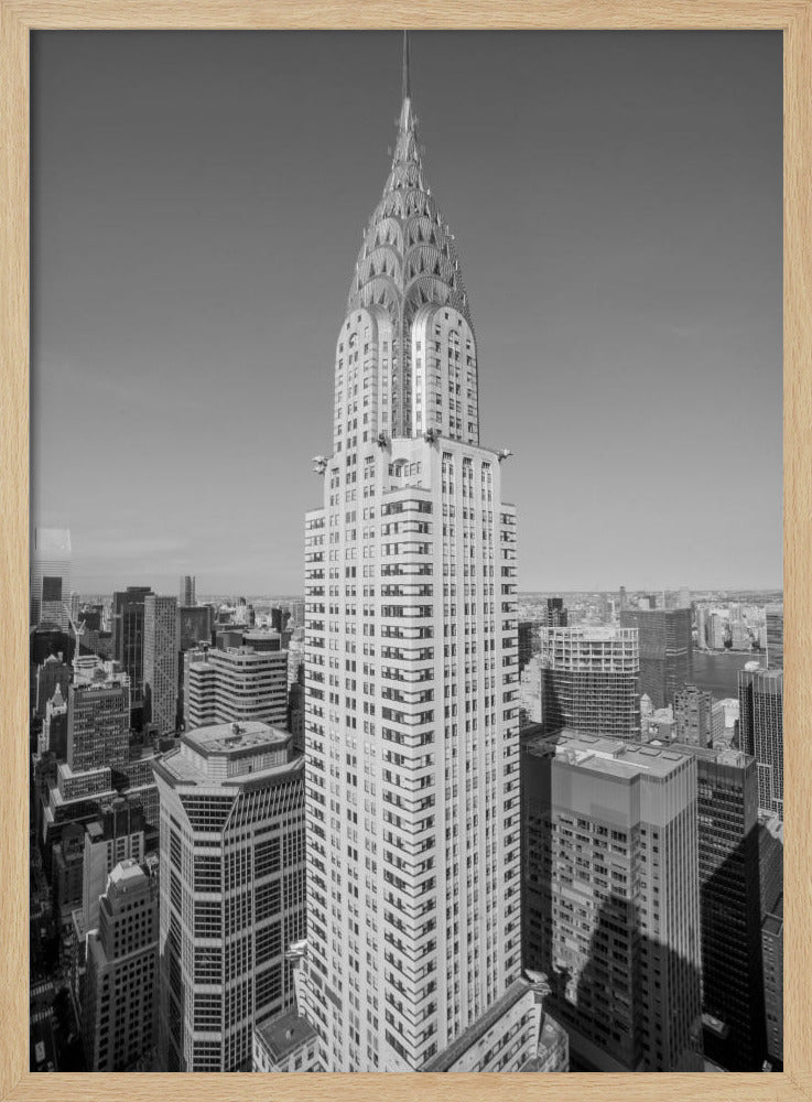 Chrysler Black and White Poster