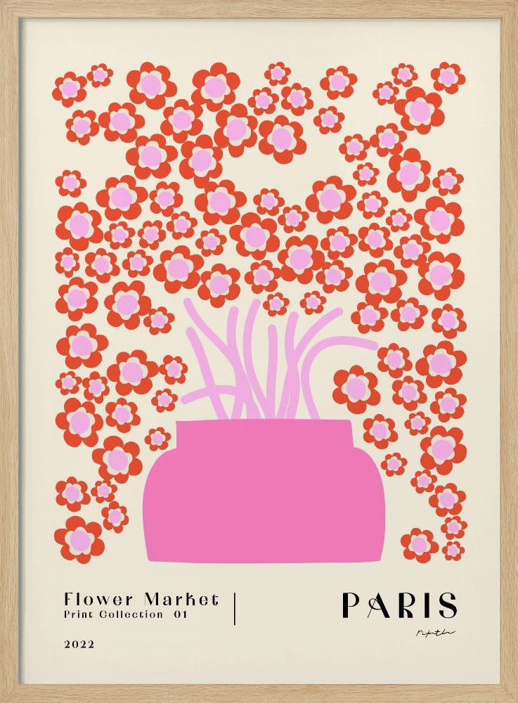 Flower Market. Paris Poster