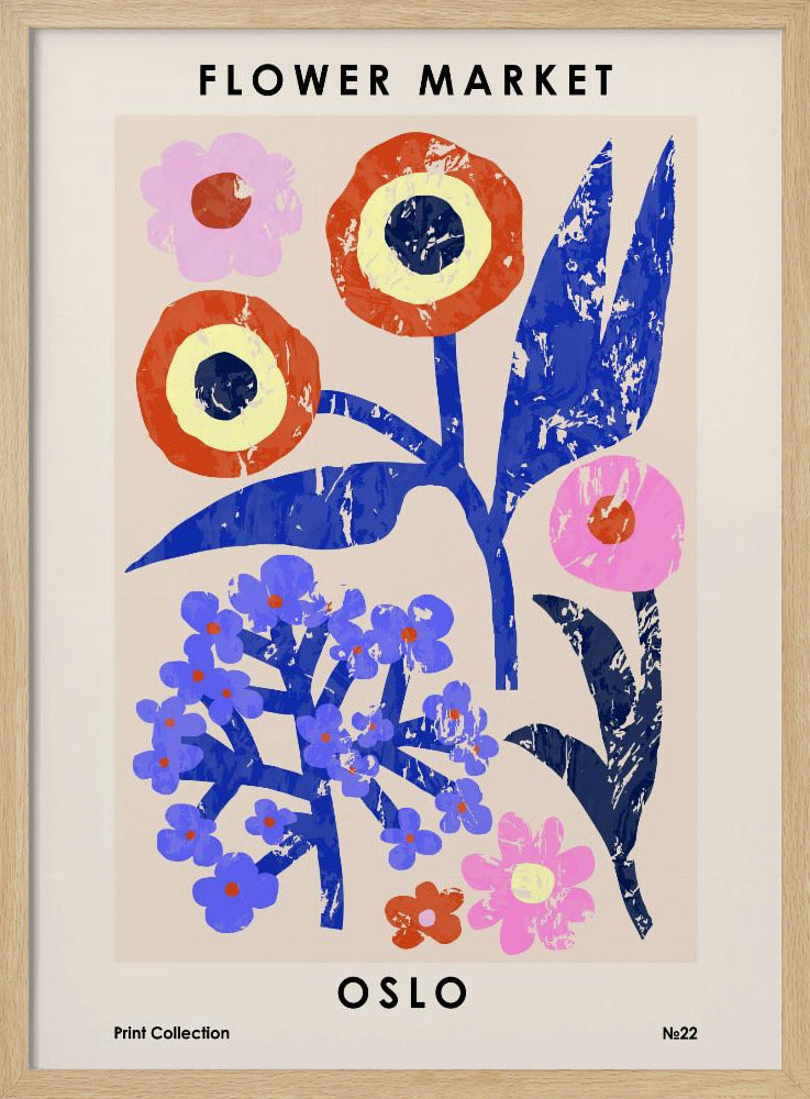 Flower Market. Oslo Poster
