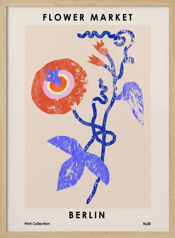 Flower Market. Berlin Poster
