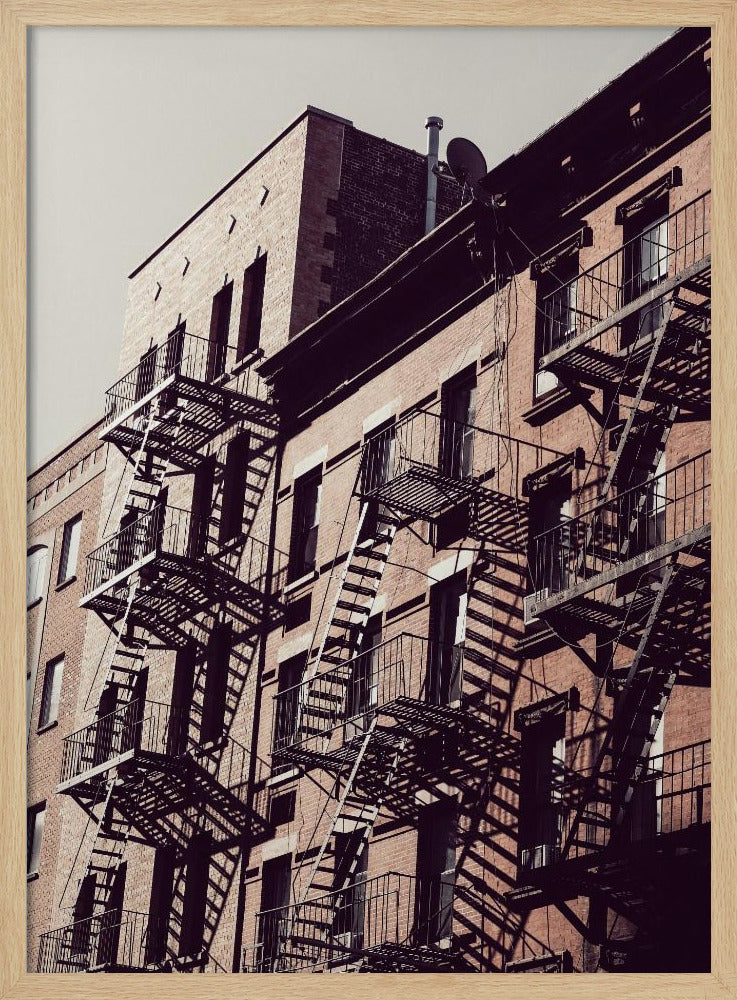 New York City Fire Escapes 02 Poster