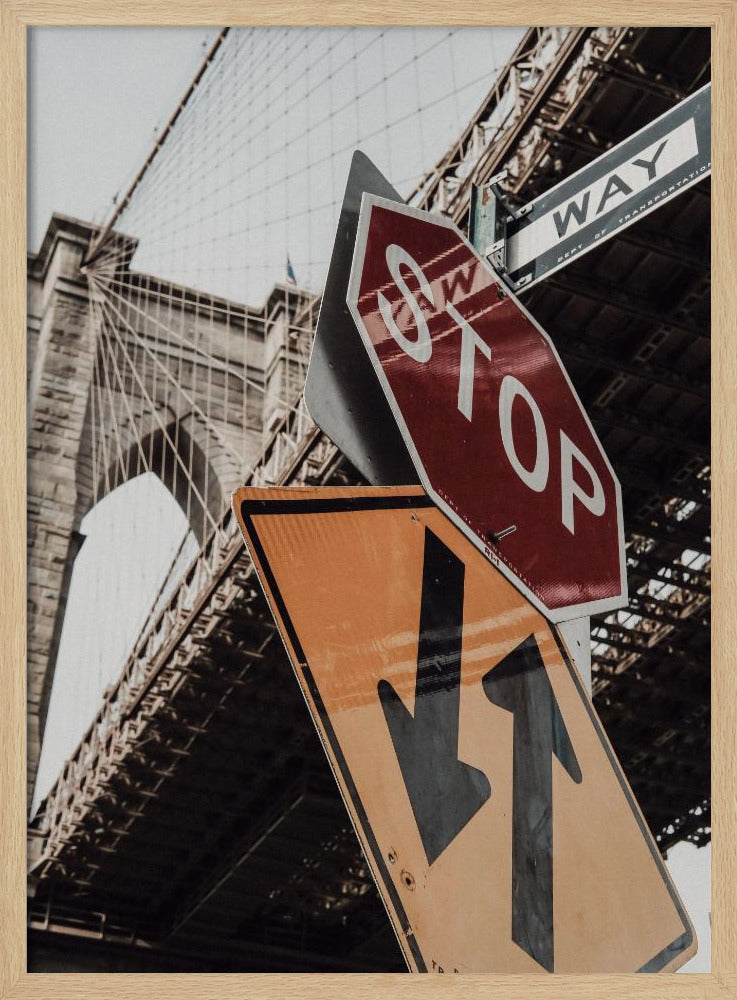 Brooklyn Bridge Stop Poster