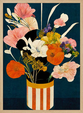 Flowers At Night Poster