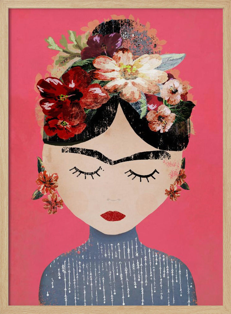 Frida (Pink Version) Poster