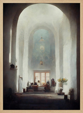 White Church Poster