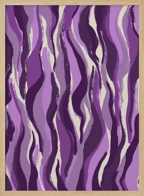 Purple Tiger Pattern Poster