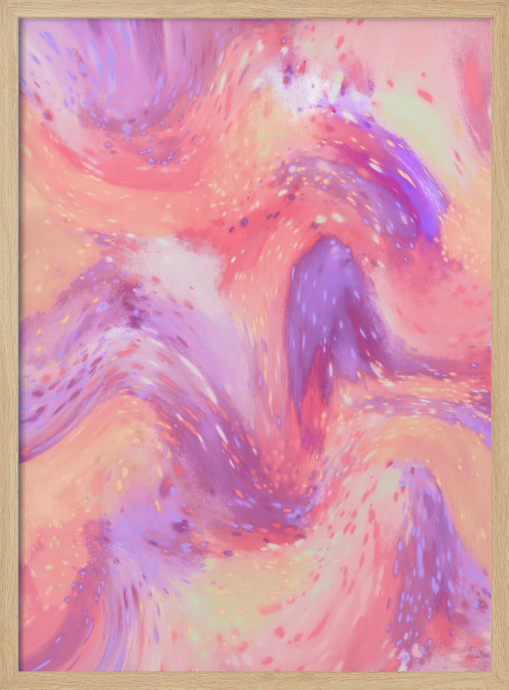 Pastel Space Pattern Poster