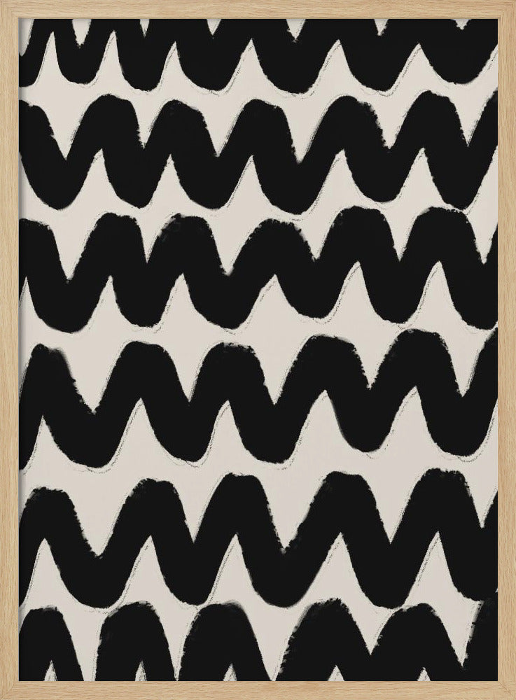 Thick Waves Pattern Poster