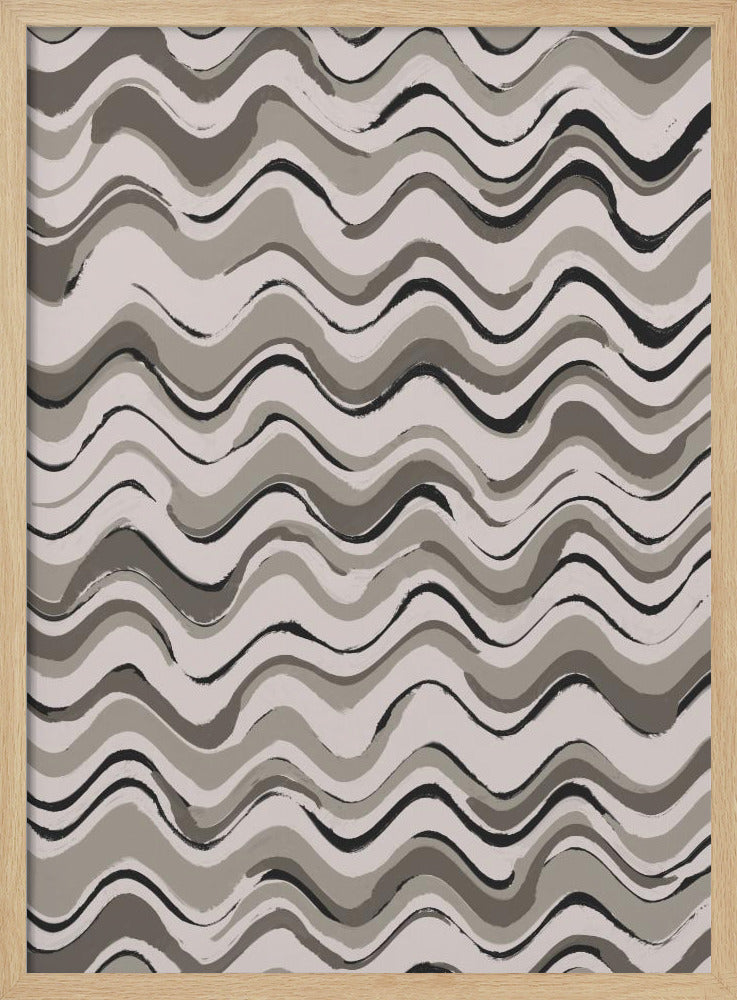 Wavey Pastel Pattern Poster