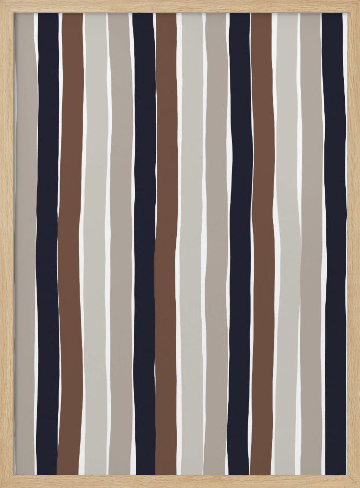 Gentle Color Stripes Poster