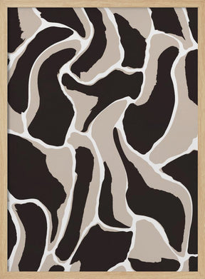 Brown Animal Pattern Poster