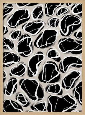 Back Stones Pattern Poster