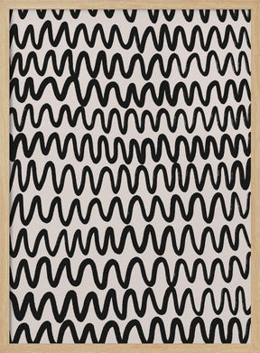 Marker Wavey Pattern Poster