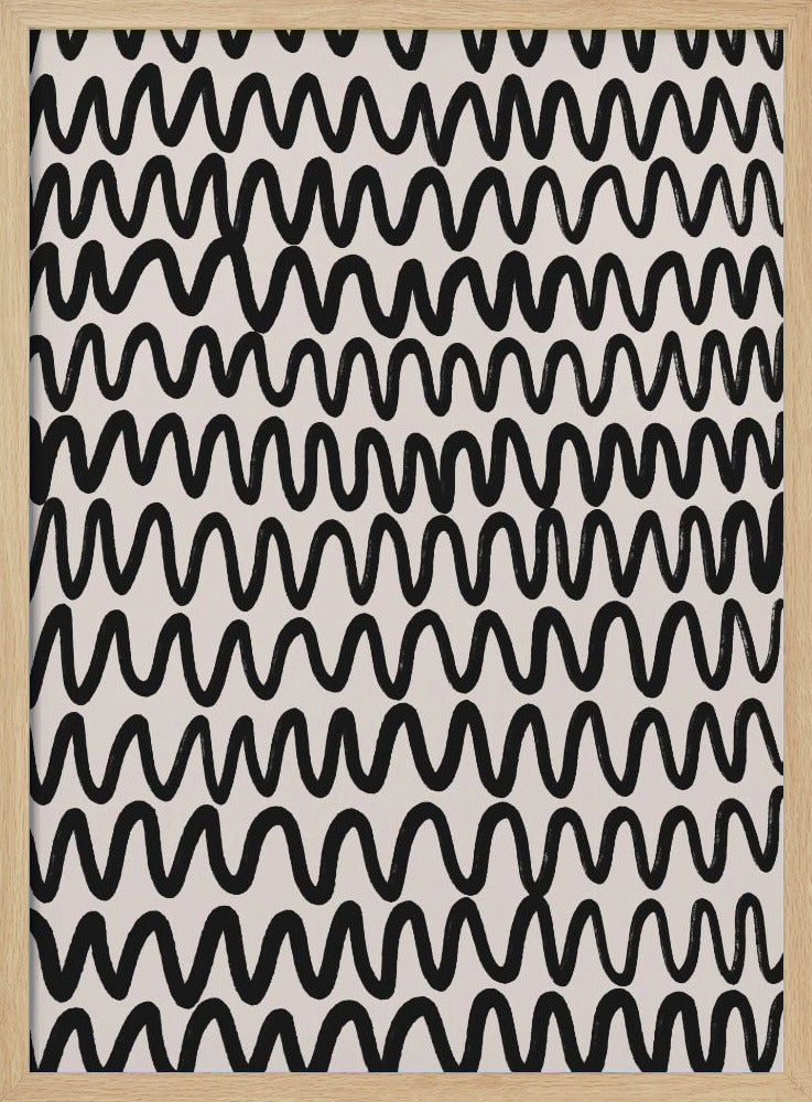 Marker Wavey Pattern Poster