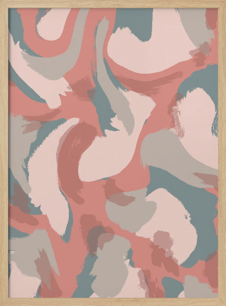 Pastel Strokes Pattern Poster