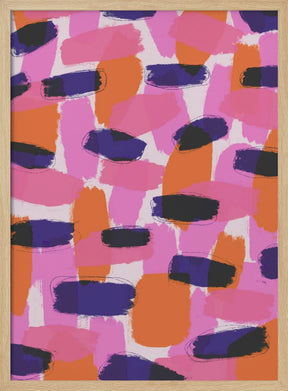 Pink And Purple Strokes Poster