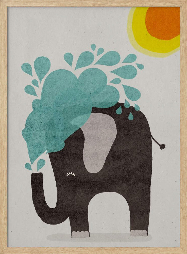 Funny elephant Poster