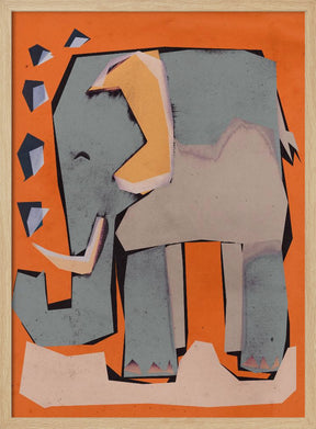 Happy Elephant Poster