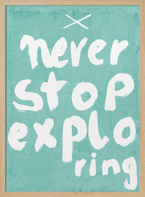 Never Stop Exploring Poster