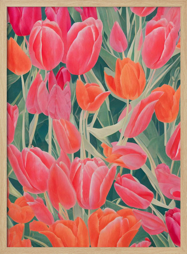 Pink Tulips Poster