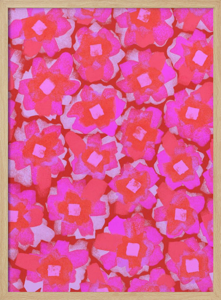 Cute Pink Flowers Poster