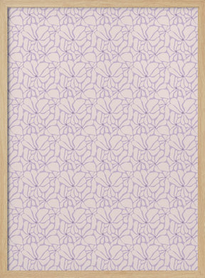 Cute Purple Flower Pattern Poster