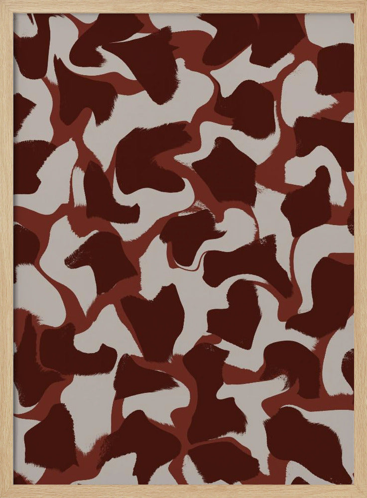 Brown Beige Fur Pattern Poster