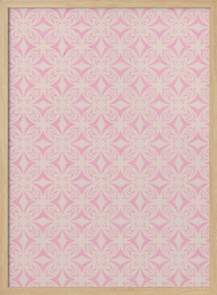 Light Pink Tile Pattern Poster