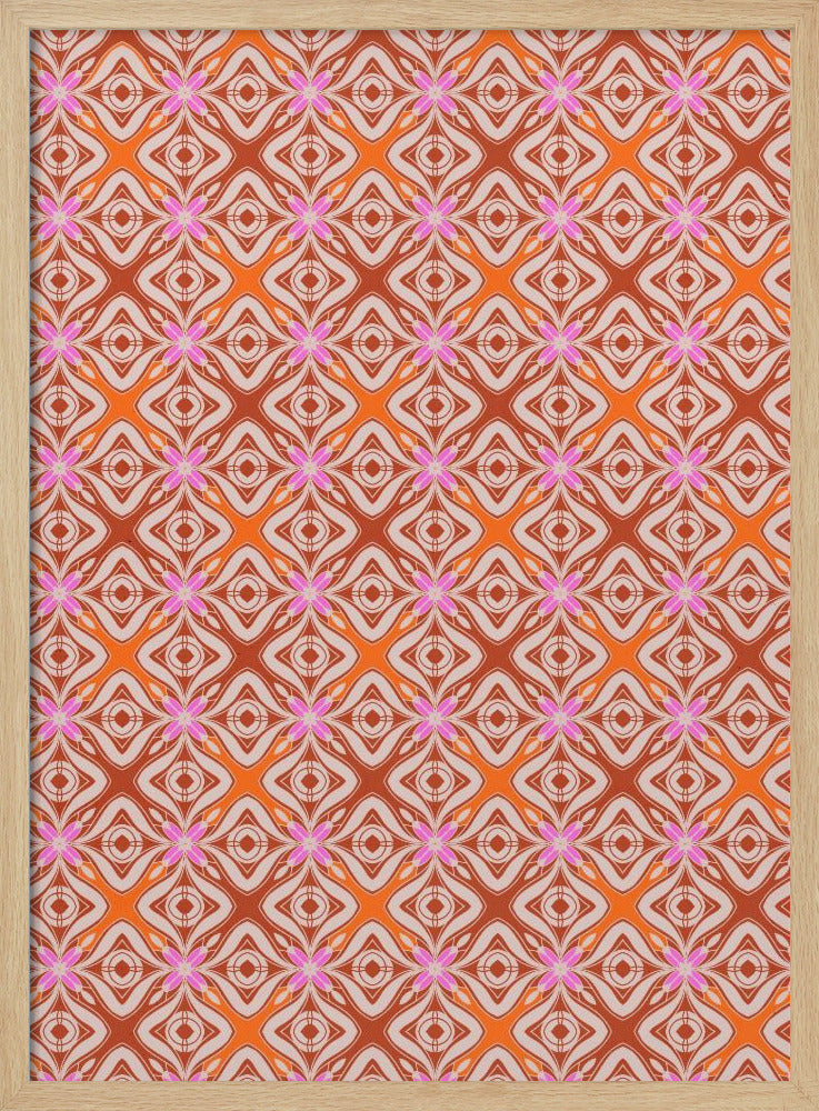 1970 Tile Pattern Poster