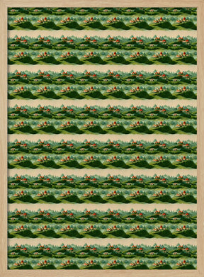 Cute Village Pattern Poster