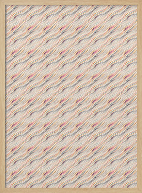 Pastel Waves Pattern Poster