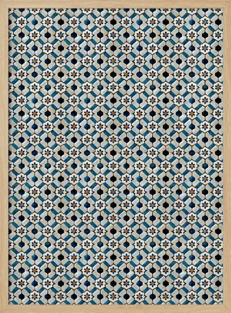 Moroccan Tile Pattern Poster