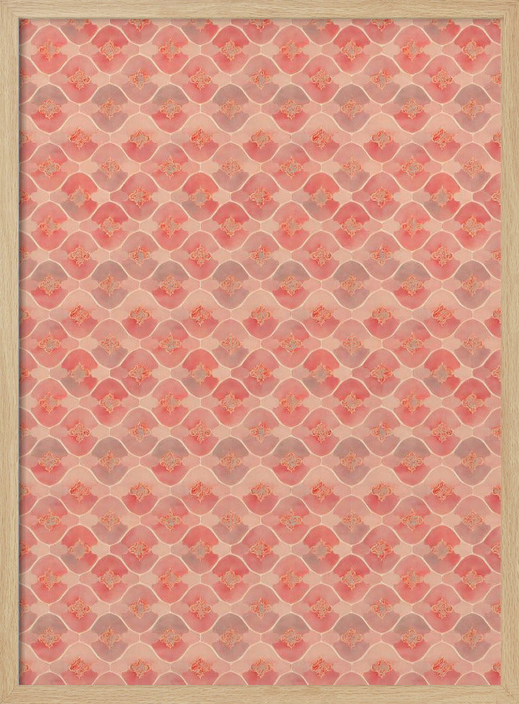 Pink Romantic Pattern Poster