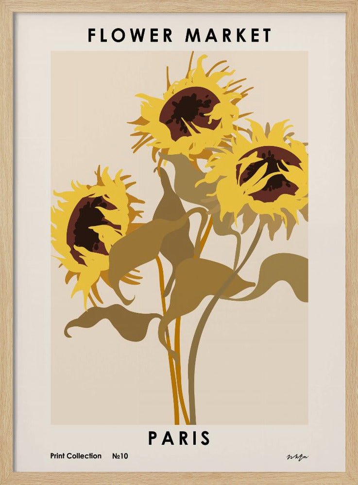Flower Market. Paris Poster
