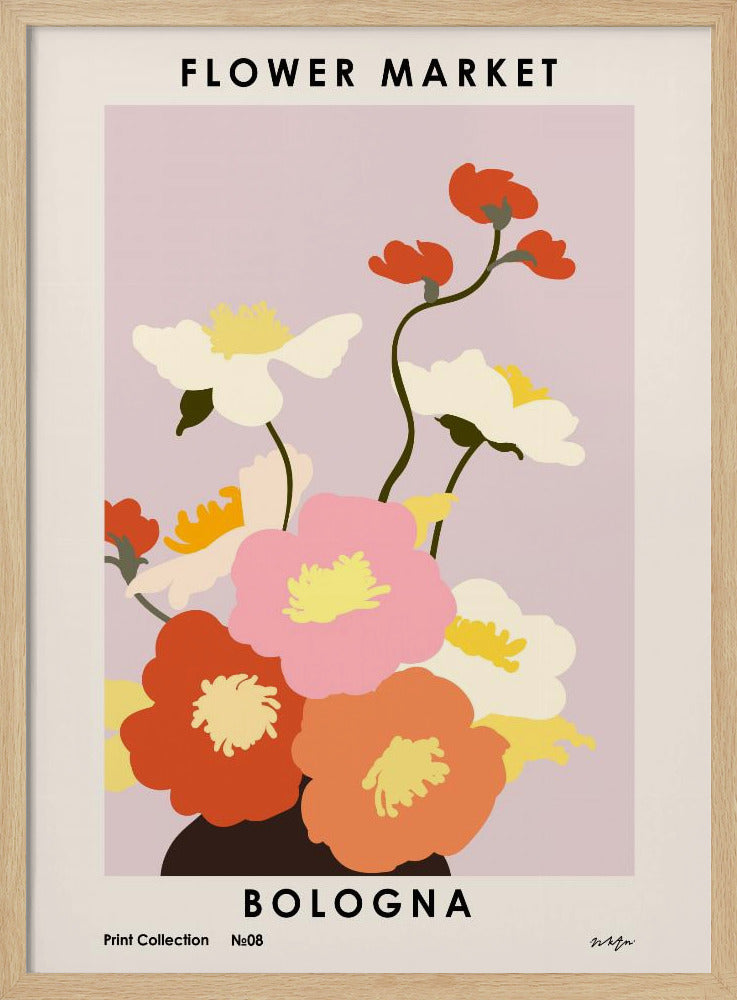 Flower Market. Bologna Poster
