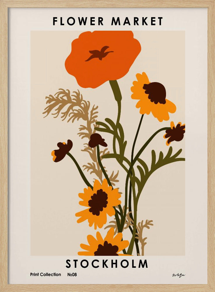Flower Market. Stockholm Poster