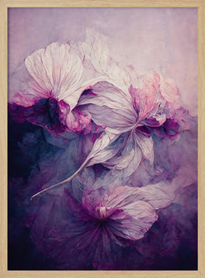 Purple Peony Poster