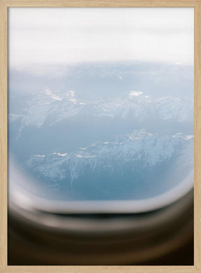 Plane Window View Poster