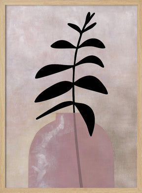 Eui vase with leaves Poster