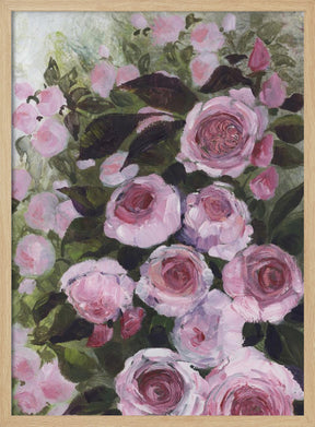 Aurorie painterly roses Poster