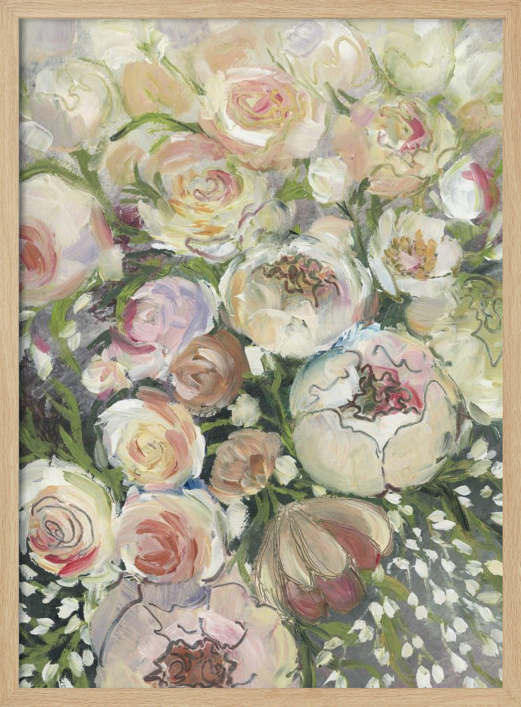 Maeve painterly florals Poster