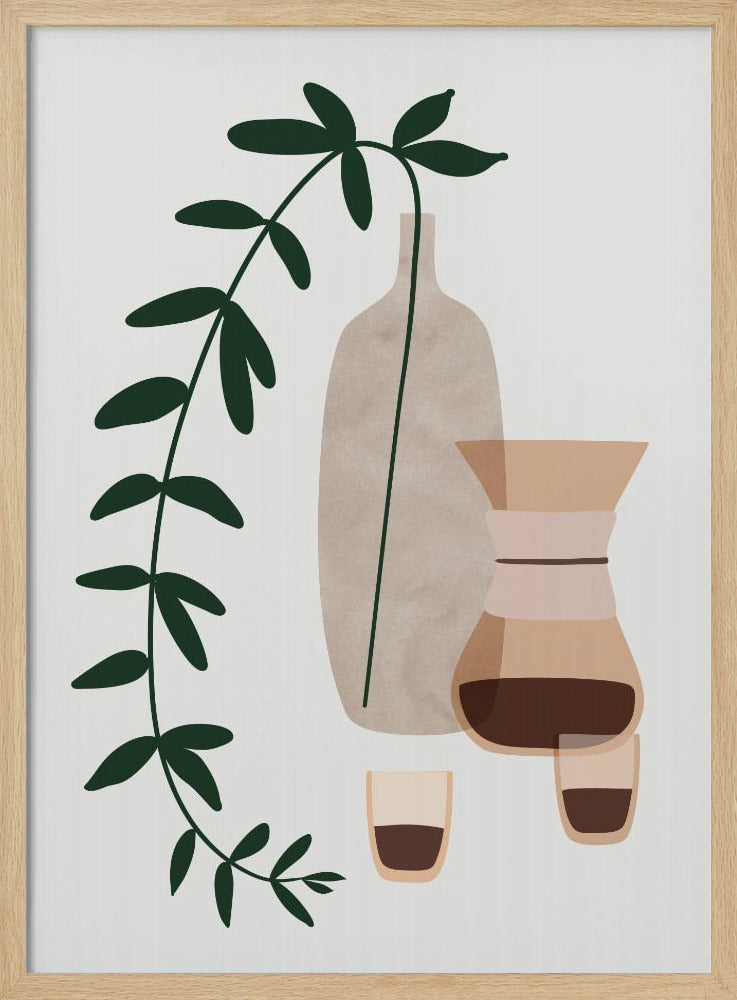 Boho coffee for two Poster