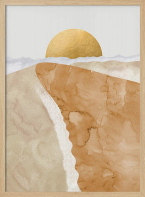 Gold sand dune Poster